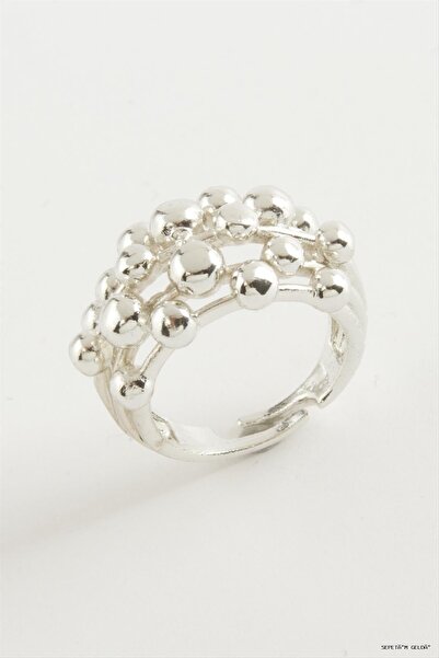 ZERO LAND Spt-Gld Round Metal Ring (231024) Silver Color