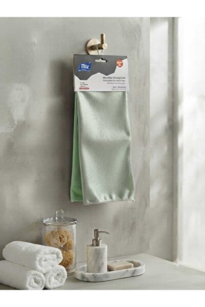 Titiz Plastik Titiz Microfiber Scrubbing Cloth 30X30 cm Green - Effective Cle...