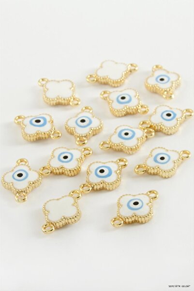 ZERO LAND Spt-Gld Flower Double Handle Enamel Bracelet and Pendant Horse 1 (2...