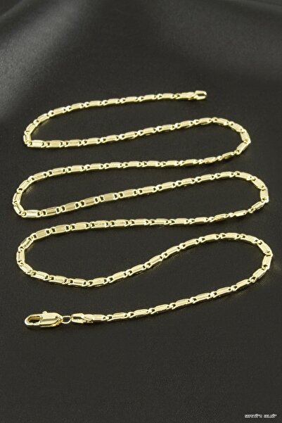 ZERO LAND Spt-Gld Rectangular Luxury Steel (232346) Necklace Yellow