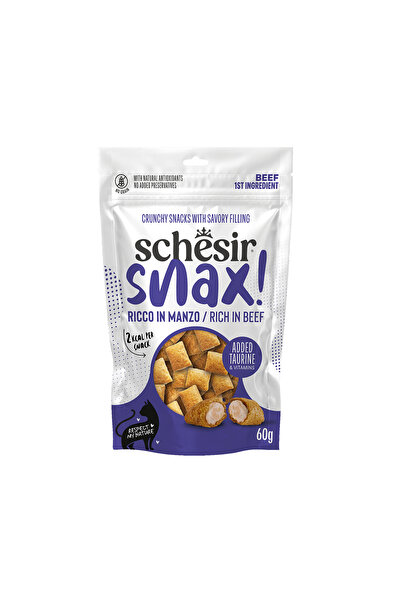 Schesir Snax Sığır Etli Dolgulu Kedi Ödül Maması 60 g