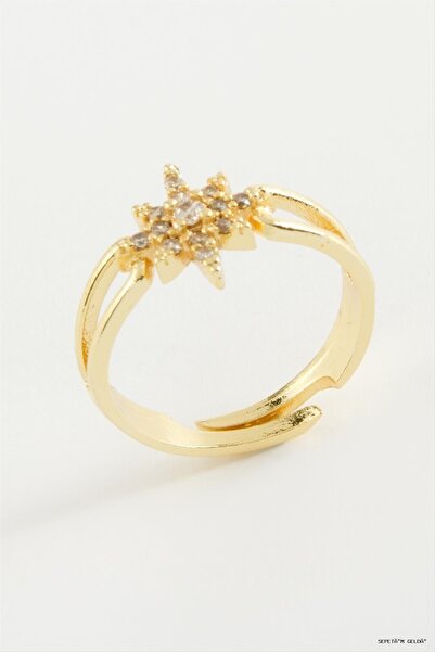 ZERO LAND Spt-Gld Lightning Zircon Stone (230729) Ring Yellow
