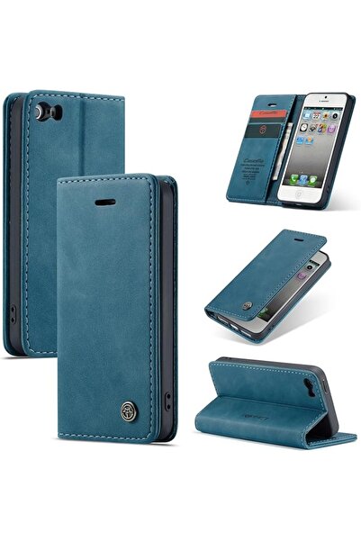 GENERAL حافظة محفظة CaseMe لهاتف Apple iPhone 5s / iPhone SE/iPhone 5، غطاء ق...