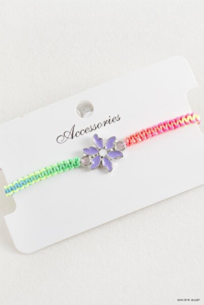 ZERO LAND Spt-Gld Daisy Macrame Braided (234248) Bracelet Ebruli