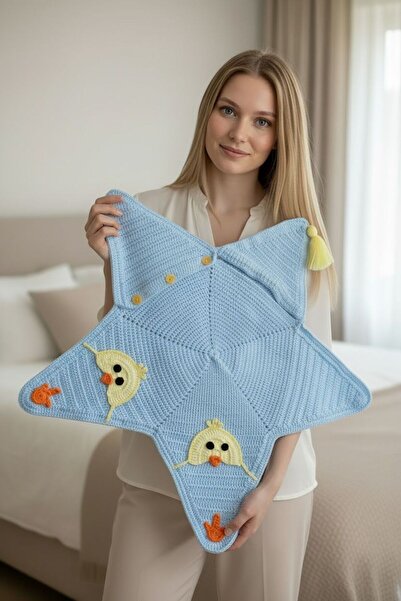 tce the charme elegant Hand-Knitted Special Design Star-Shaped Baby Romper