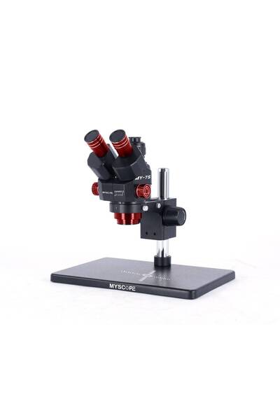 EUAS MyScope MY-7S Trinoküler Stereo Mikroskop 6.5X-58X Sürekli Zoom 360° Aya...