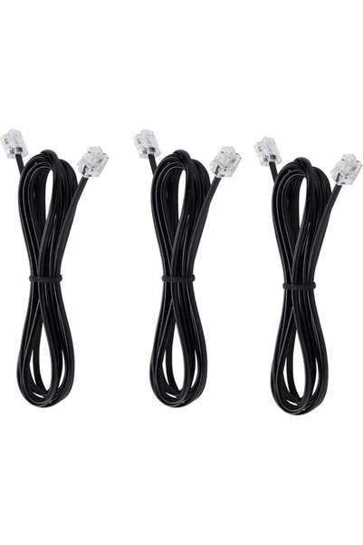 TERRIFI كابل من تيريفي بطول 1.8 متر نوع RJ-11 متوافق مع الهواتف وأجهزة الفاكس...