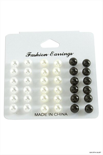 ZERO LAND Spt-Gld Carded Pearl Earrings 36 (235006) Piece Ebruli