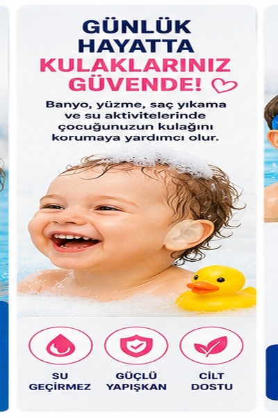 obrigado Su Geçirmez Kulak Koruma Bandı 10’lu Paket – Bebek ve Çocuklar İçin ...