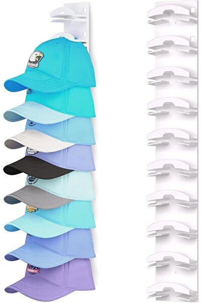 GENERAL Hat Organizer Holds up to 10 Hats from Tzowze, Hat Rack for Wall with...