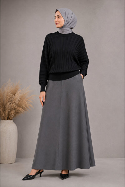 Nuss Elastic Waist Sweater Ns-27K202 Black