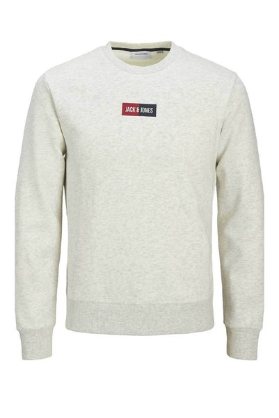 Jack & Jones Jjpan Sweat Crew Neck Smu Beyaz Erkek Sweatshirt 12310759