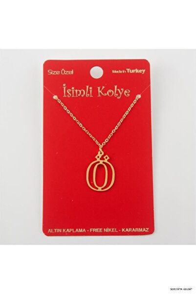 ZERO LAND Spt-Gld Solid Brass Lettered (05203) Necklace Ö