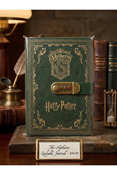 HEPBİMODA Harry Potter Kilitli Günlük Defter – Ravenclaw Temalı – Şifreli Aja...