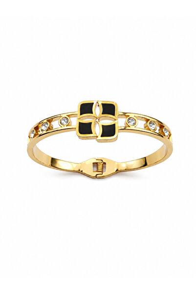 MAZBEE Trendy Kids Bangle Bracelet – 18K Gold Plated Stainless Steel, PVD Coa...