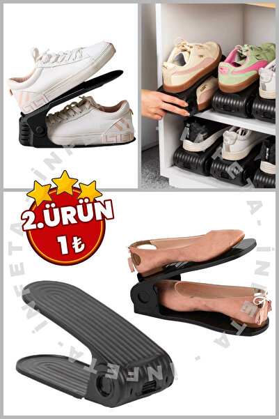 İnfeta Rampă reglabilă pentru pantofi 12x25 cm, organizator de pantofi pentru...