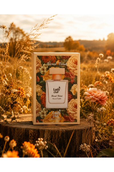 LADY CLUB Floral Velvet Kadın Parfüm EDT Çiçeksi Amber Sıcak Zarif ve Feminen...