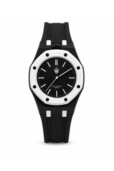 WATCHOFROYAL Mivaro Time Black Silicone Strap Accessory Wristwatch