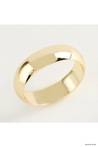 ZERO LAND Spt-Gld Brass Wedding Ring 6 (05658) mm Yellow