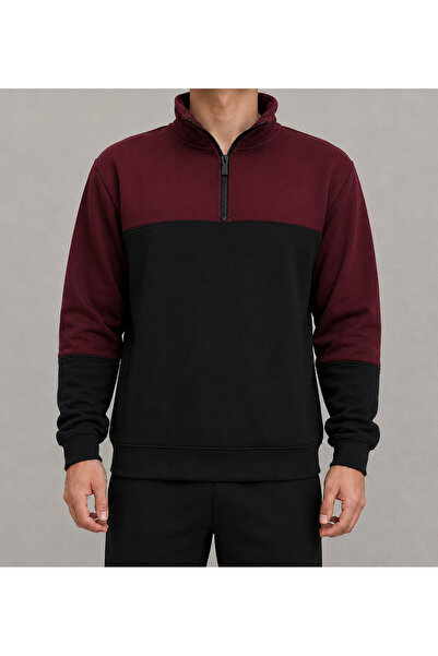 Yarım fermuarlı sweatshirt