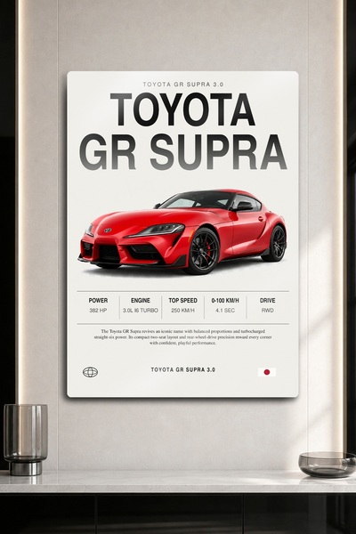 DekorHane Imprimare metalică - Design de poster cu specificații tehnice ale m...
