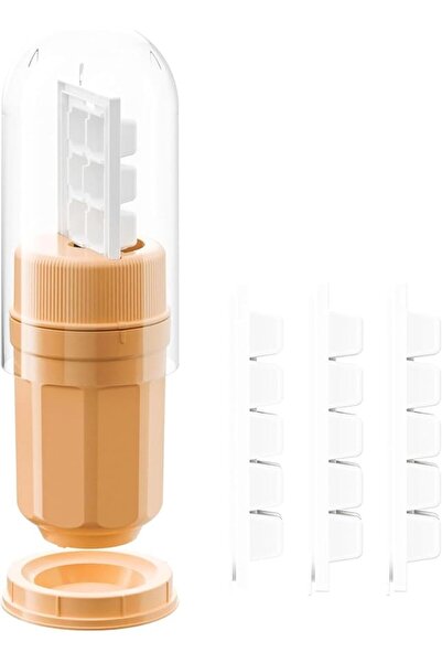 PRITMORE Rotating Ice Cube Mold - Easy Release Cylinder Ice Mold with 3 Ice C...