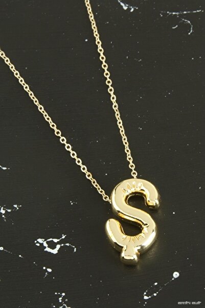 ZERO LAND Spt-Gld Letter Balloon (05123) Pendant Yellow