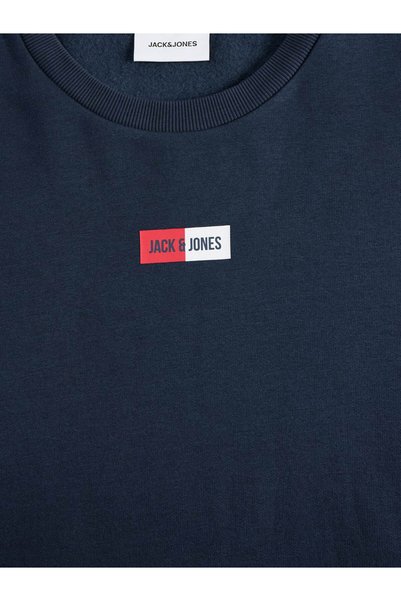 Jack & Jones Jjpan Sweat Crew Neck Smu Lacivert Erkek Sweatshirt 12310759