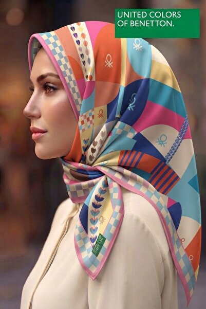 United Colors of Benetton SIENA DESENLİ EŞARP -1035-90*90