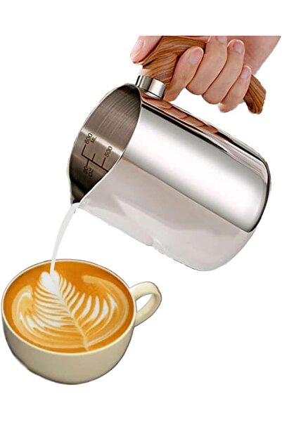 GENERAL Xspring Milk Frothing Pitcher, 600ml Stainless Steel Milk Pitcher wit...