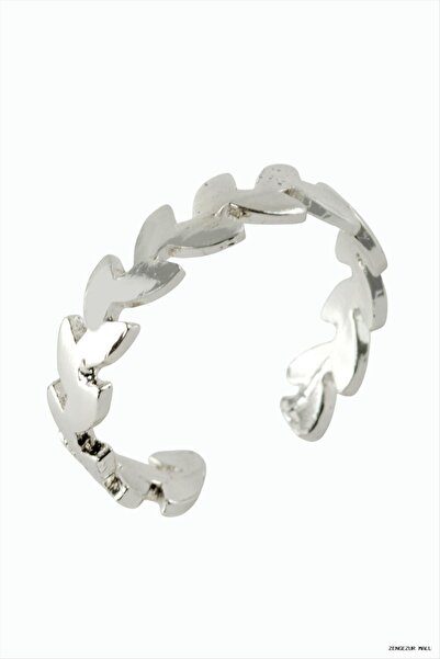 ZERO LAND Zngzrmll Leaf Joint Ring (24544) Silver Color