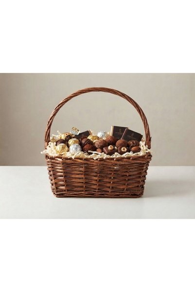 Yusra Choice Nice - Natural Wicker Multipurpose Storage Basket with Handle
