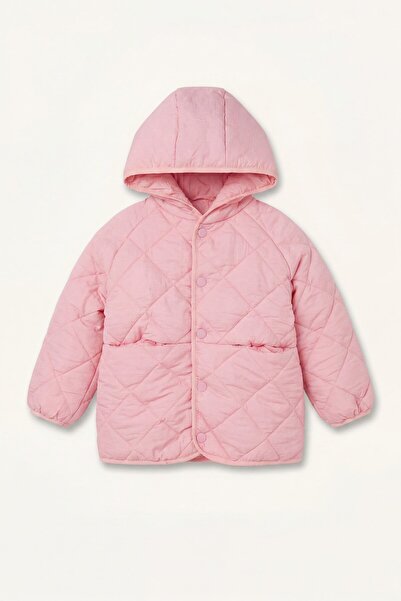 DeFacto Snap Fastener Quilted Hooded Coat Baby Girl H3571A526Au