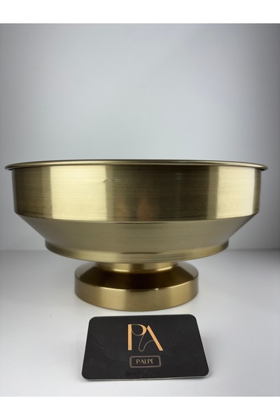 Palpe Gold Metal Decorative Vase with Stand Flower Holder Living Room Office ...