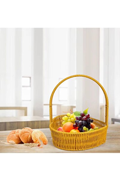 Yusra Choice Set of 3 Natural Wicker Baskets with Handles - Multipurpose Stor...
