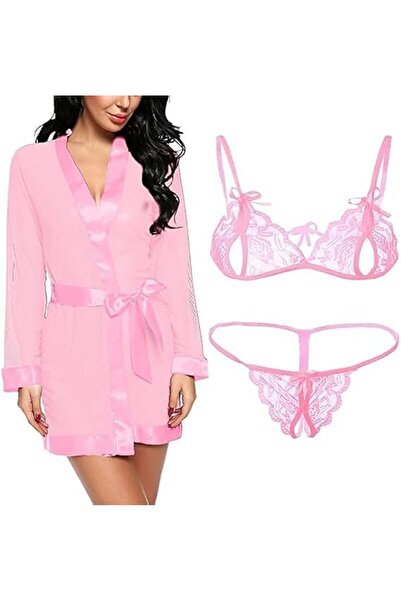 Accessorize Kingdom طقم ملابس نوم نسائية من أكسيسورايز كينجدوم مكون من روب وح...