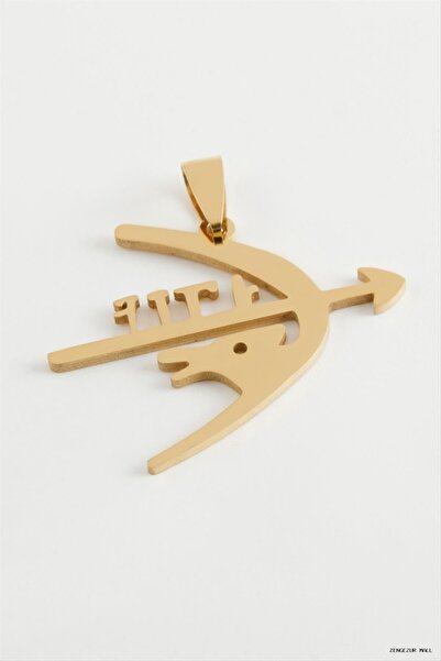 ZERO LAND Zngzrmll Arrow Bow Steel Pendant 4 (31727) cm Yellow