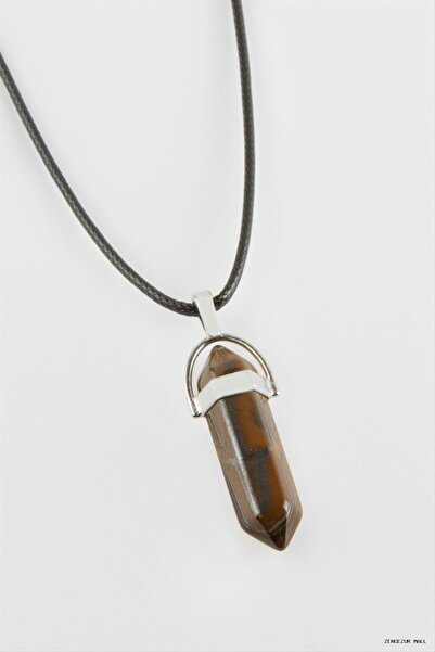 ZERO LAND Zngzrmll Tiger's Eye Point (31839) Pendant Brown