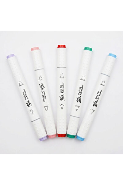 Mont Marte Premium Double-Ended Art Markers 5-Piece Set – Set of Colorful and...