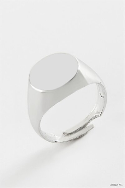 ZERO LAND Zngzrmll Name Engravable Metal Ring (34227) Silver Color