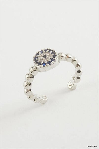ZERO LAND Zngzrmll Evil Eye Stone Ring (30841) Silver Color
