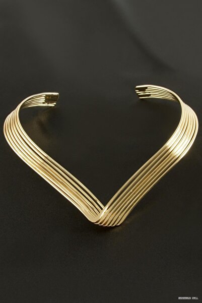 ZERO LAND Zngzrmll Heart Metal Chain (31416) Necklace Yellow