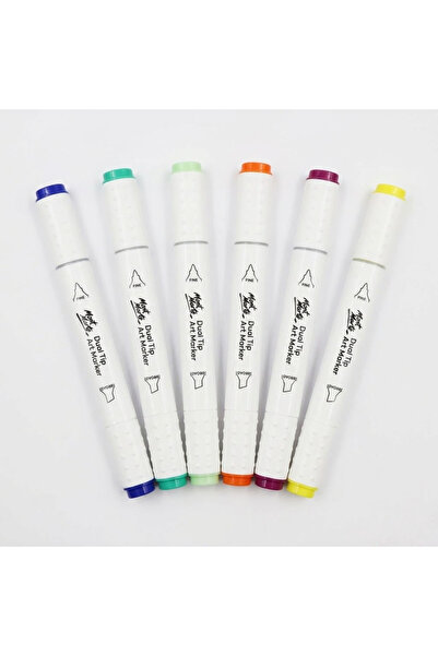 Mont Marte Premium Double-Tip Art Markers Set of 5 – Vibrant Nature Colors Set