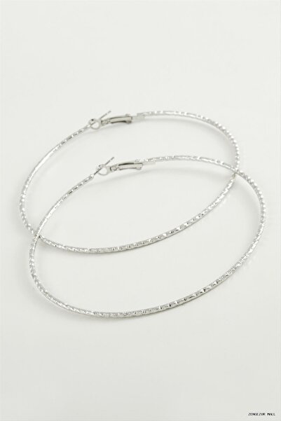 ZERO LAND Zngzrmll Twisted Baklava Metal Hoop Earrings (34712) 8-9-10 cm