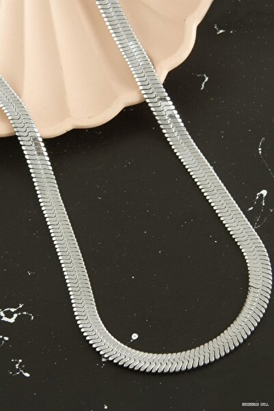 ZERO LAND Zngzrmll Luxury Italian Steel Ir Necklace 45cm (32332) Silver Color