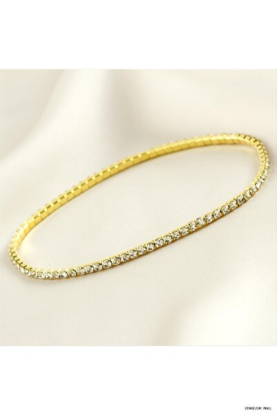 ZERO LAND Zngzrmll 2 mm Tiny Strip Stone Waterway (32325) Bracelet Yellow
