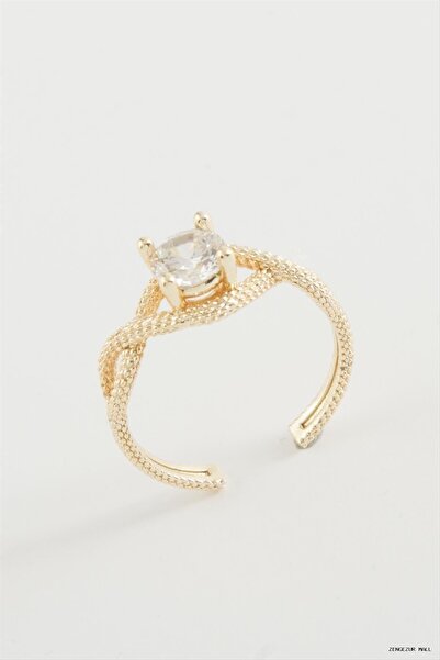 ZERO LAND Zngzrmll Eternity Single Stone (30742) Ring Yellow