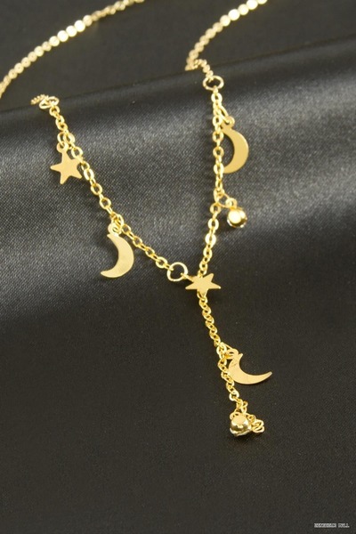 ZERO LAND Zngzrmll Star Crescent Y (34313) Necklace Yellow