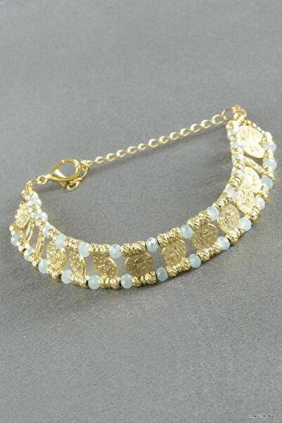 ZERO LAND Zngzrmll Crystal Bracelet (25222) Water Green