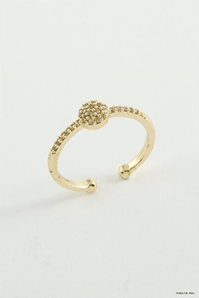 ZERO LAND Zngzrmll Round Zircon Stone (30813) Ring Yellow